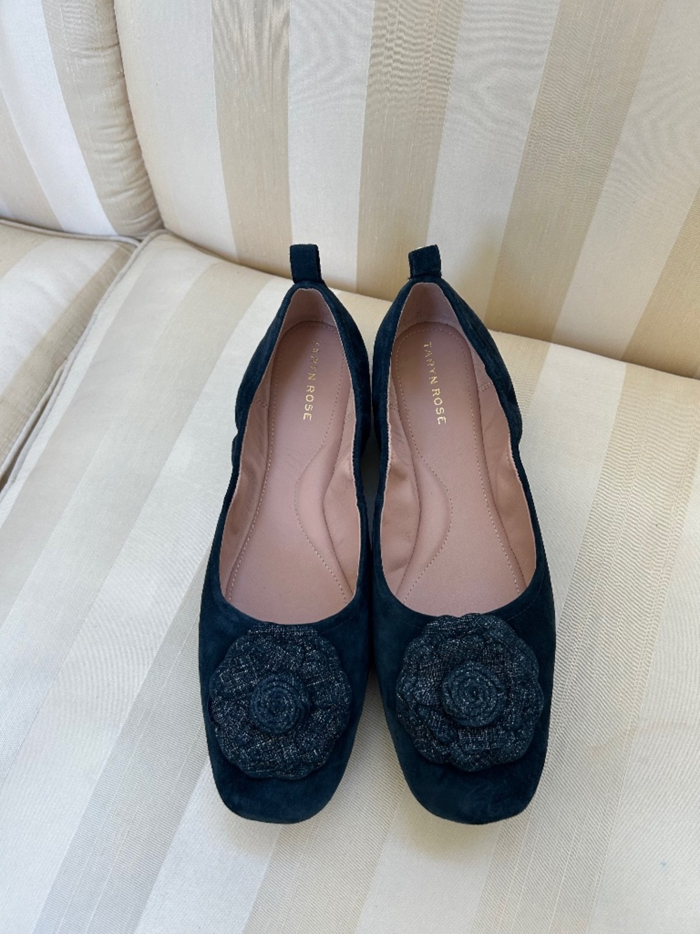 TARYN ROSE SUEDE FLATS